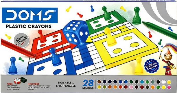 DOMS PLASTIC CRAYONS