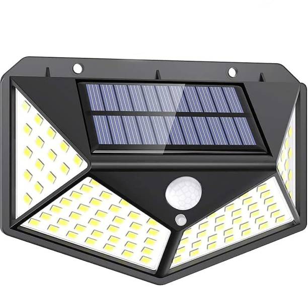 BRITSPEAR 100 LED Waterproof Motion Sensor Bright Spotlight for Outdoor/Garden Solar Light Set