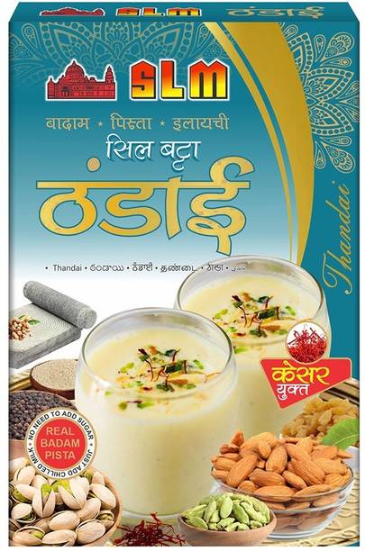 SLM Spices Thandai Powder with Kesar ,Badam, Elaichi and Pista (100 g, Sweet Flavored)