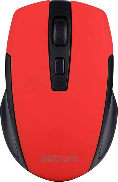 ASTRUM MW200 Wireless Optical Mouese - RED Wireless Optical  Gaming Mouse