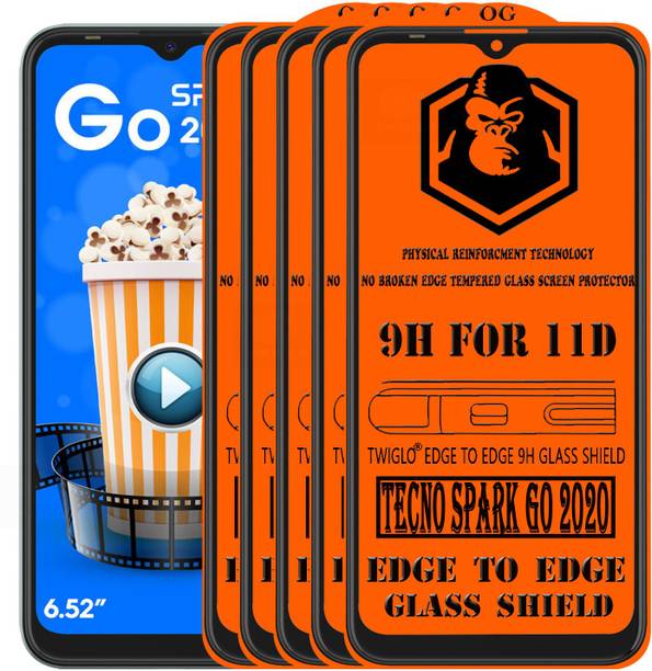 TWIGLO Edge To Edge Tempered Glass for TECNO SPARK GO 2020