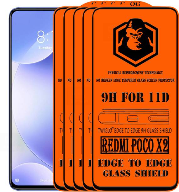 TWIGLO Edge To Edge Tempered Glass for REDMI POCO X2