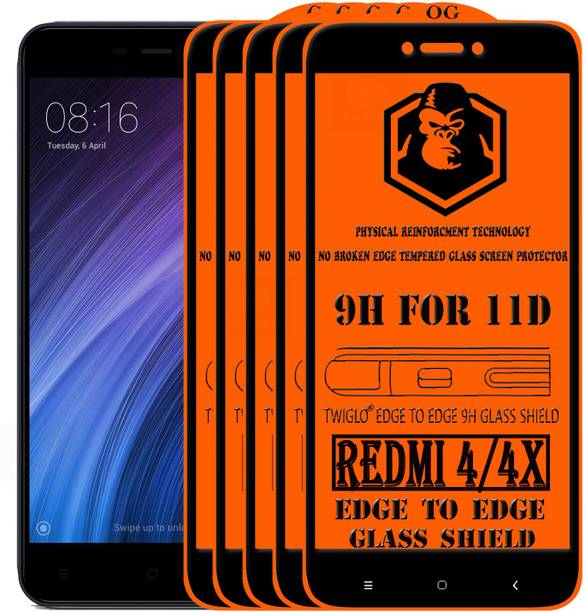 TWIGLO Edge To Edge Tempered Glass for Mi Redmi 4