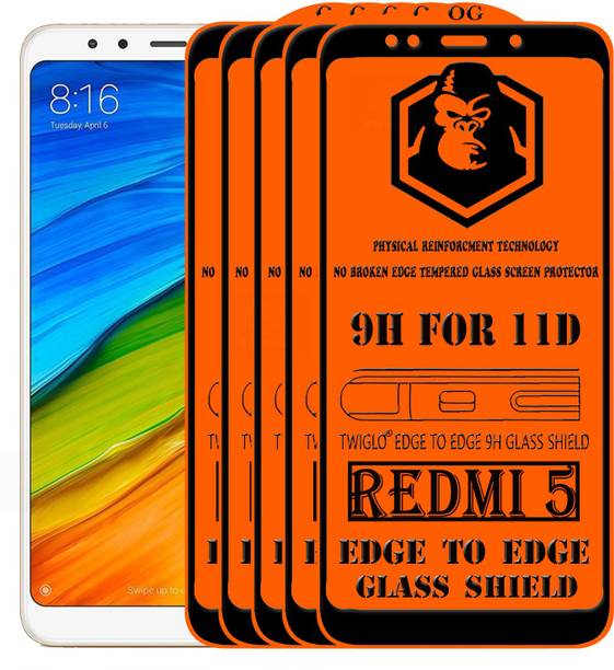 TWIGLO Edge To Edge Tempered Glass for Mi Redmi 5