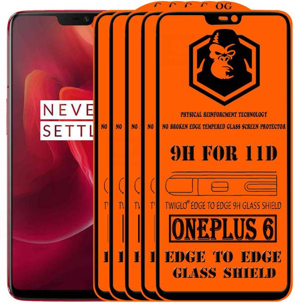 TWIGLO Edge To Edge Tempered Glass for OnePlus 6