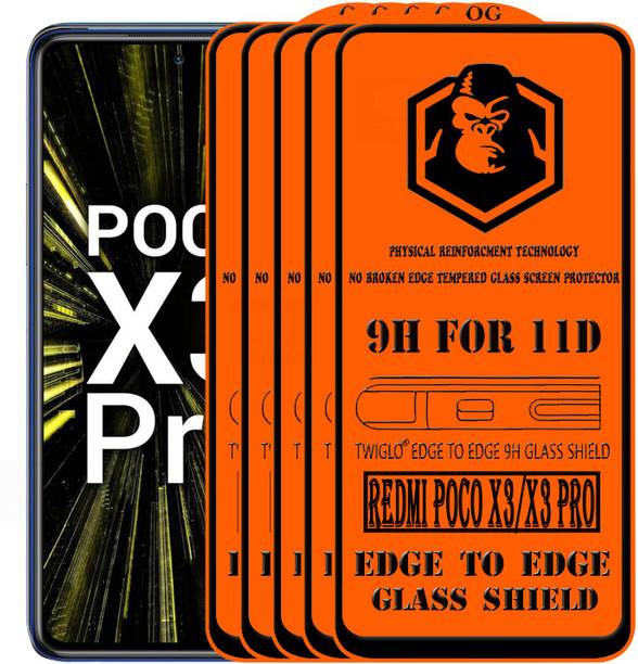 TWIGLO Edge To Edge Tempered Glass for REDMI POCO X3 PRO