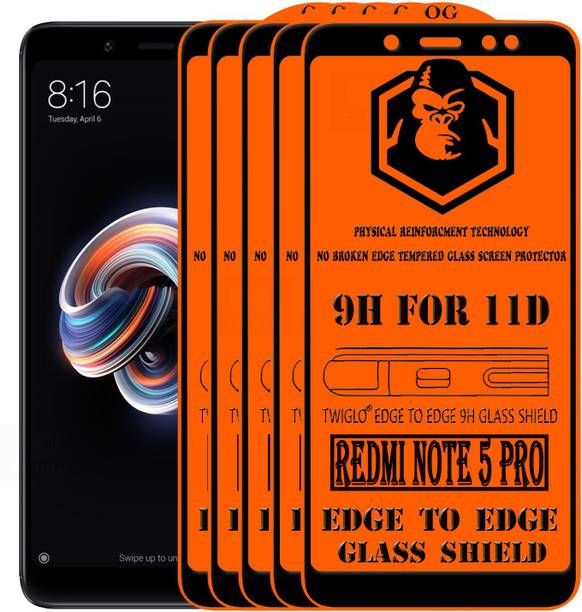 TWIGLO Edge To Edge Tempered Glass for Mi Redmi Note 5 Pro