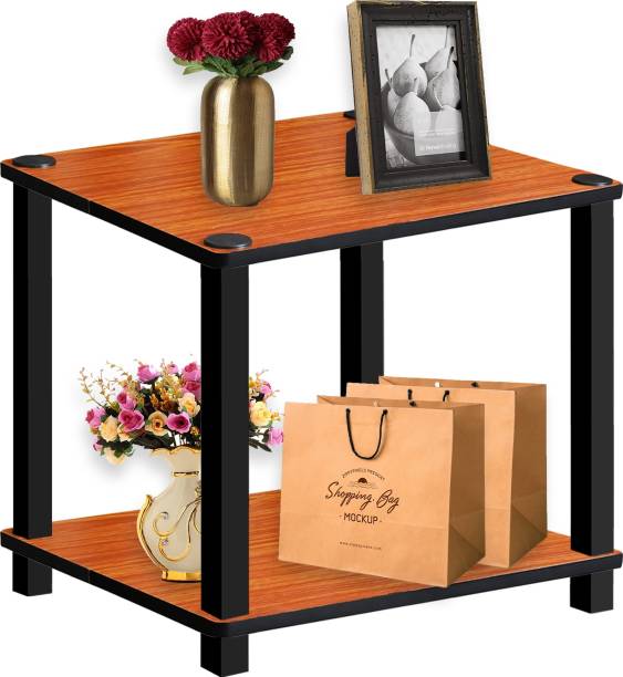 ZIARO 2-Tier 40X40 Multipurpose Turn-N-Tube End Table / Side Table / Night Stand Solid Wood Side Table