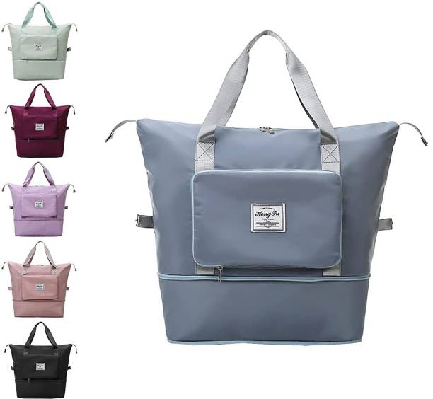 40 L Hand Duffel Bag - Hand Duffel Bag - Large Capacity Folding Travel Bag, Travel - Grey - Regular Capacity