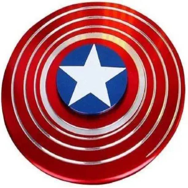 Shivsoft American Sheild Fidget Spinner Red and Blue