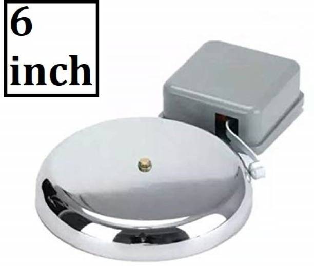 SWAGGERS 6 INCH ELECTRICAL GONG BELL USED IN SCHOOLS, COLLEGES, INDUSTRIES Wired Door Chime