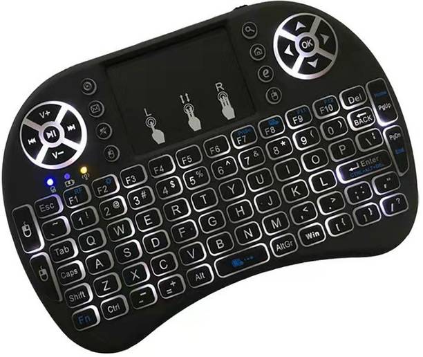 Wifton Backlit i8 Mini Wireless Keyboard 2.4ghz English Air Mouse with Touchpad-X44 Bluetooth Handheld Multi-device Keyboard