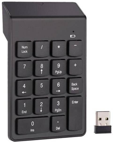 Wifton Wireless Mini Number Keypad 18 Keys Digital Numeric Keyboard-IX16 Wireless Handheld Multi-device Keyboard Compatible with Desktop, Laptop, Mac