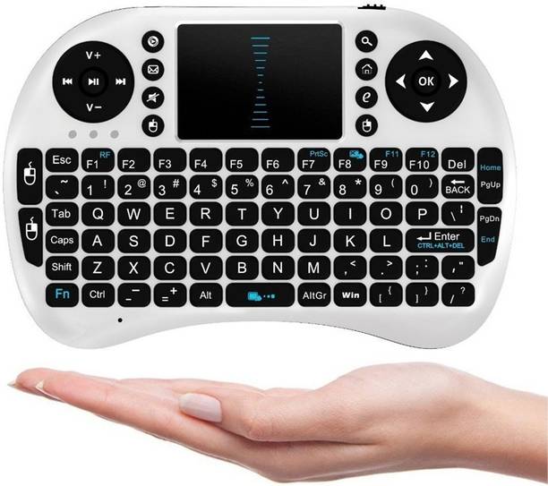 Wifton Mini Bluetooth Keyboard with Touchpad&QWERTY Keyboard, Backlit-X16 Bluetooth Handheld Multi-device Keyboard Compatible with Desktop, Laptop, Mac