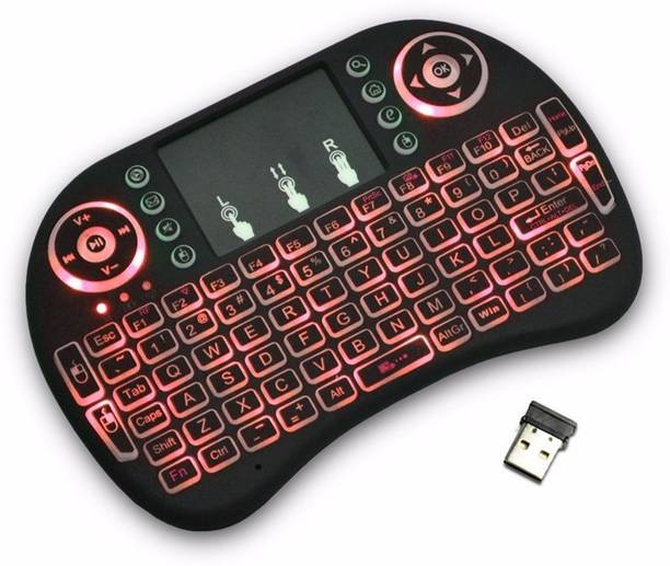 Wifton Mini Wireless Keyboard with touchpad without backlit-X26 Bluetooth Handheld Multi-device Keyboard Compatible with Desktop, Laptop, Mac Mini Wireless Keyboard with touchpad without backlit Gaming Qwerty Handheld Keyboard