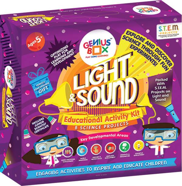 Genius Box Learning and Educational Toys for Children: Light and Sound Activity Kit / Educational Kit / Learning Toy / STEM (Multicolor)