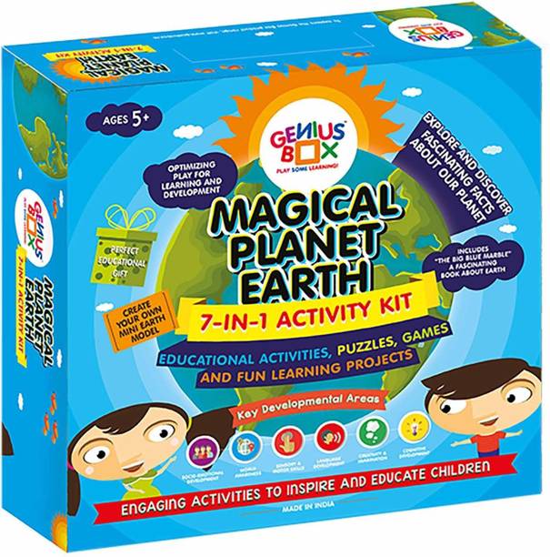 Genius Box Learning and Educational Toys for Children: Magical Planet Earth Activity Kit / Educational Kit / Learning Toy / STEM