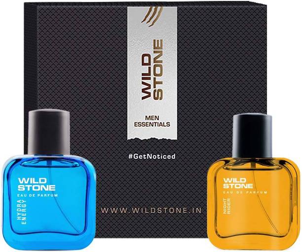 Wild Stone Gift Hamper with Hydra Energy & Night Rider Mens Perfume, Pack of 2 (30ml each) Eau de Parfum  -  60 ml