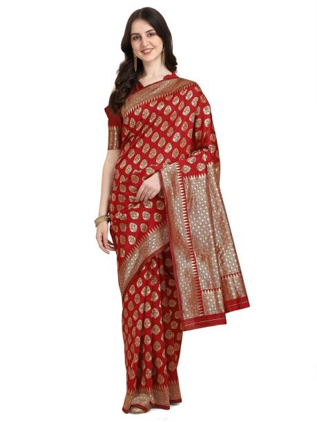Woven Kanjivaram Silk Blend Saree Price in India