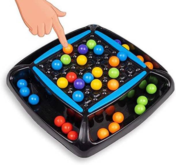 KIDIVO Double Trouble Ball Elimination Board Game for 2 to 4 Players Family Game Party & Fun Board Game