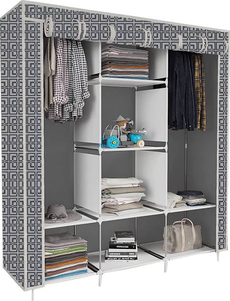 saintwod Cabinet print PP Collapsible Wardrobe