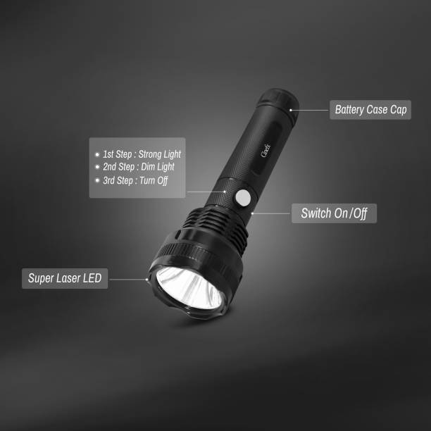 cinefx Rechargeable 2 Mode Torch Light Long Range Upto 500 Meter 8 Hour Battery Backup Torch Emergency Light