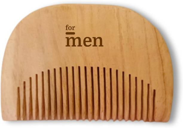 Formen Neem Wood Beard Comb | 100% Natural Ultra Smooth | Pocket Size Comb for Men