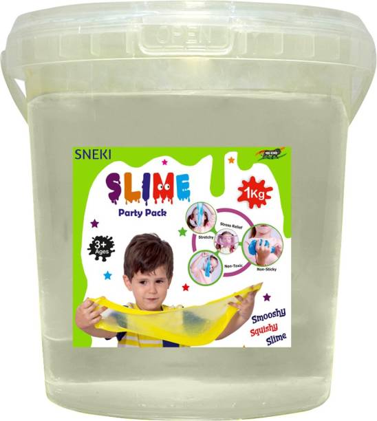 sneki (1kg) Fruit Scented DIY Magic Slime Clay Jelly Set kit Toys for Boys Girls Kids Clear Putty Toy