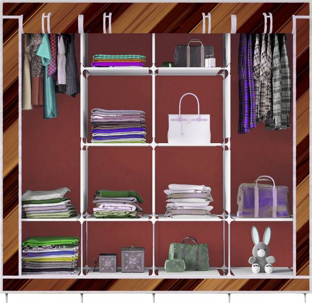Flipkart Perfect Homes Studio Unique Look Carbon Steel Collapsible Wardrobe