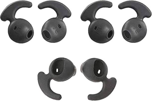 Crysendo 3 Pairs Compatible with Samsung Level U Buds Cover (3 Pairs / 6 Pcs, Black) In The Ear Headphone Cushion