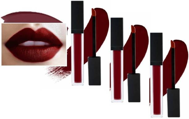 GULGLOW Pro Matte Me Lipstick, Long Stay Lipstick Non Transfer Bold Maroon Lipstick