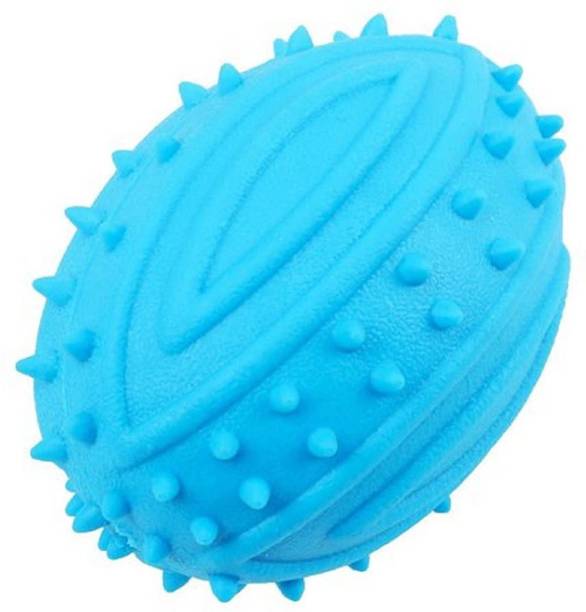 Emily Pets Spiked Rugby Ball Rubber Ball For Dog & Cat
