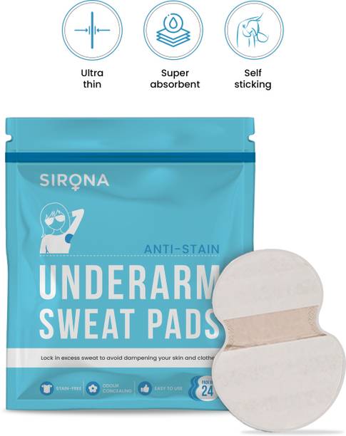 SIRONA Under Arm Sweat Pads (24 Pads - 1 Pack) Sweat Pads