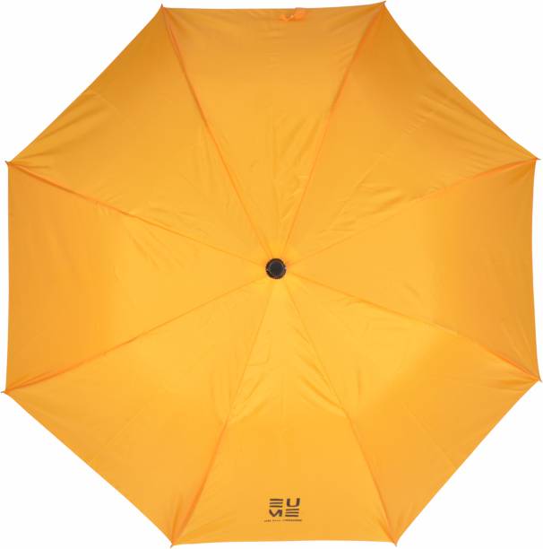 EUME Leatrix 21 Inch 2 Fold Auto-Open Golden Umbrella