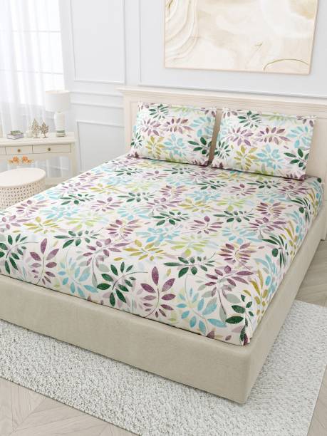 Bombay Dyeing 144 TC Cotton King Floral Bedsheet