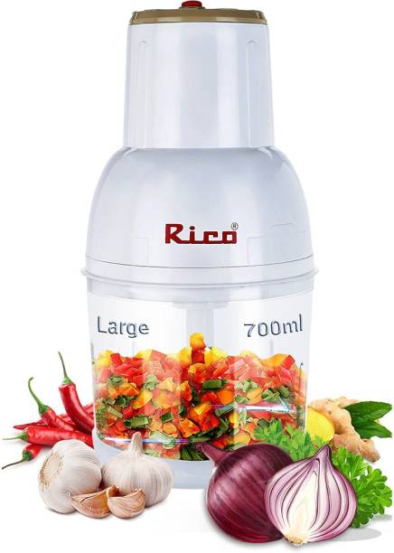 Rico Kitchen Chopper with Whipper Blade for Making Cakes & Chopping Onion Ginger Electric Vegetable & Fruit Chopper