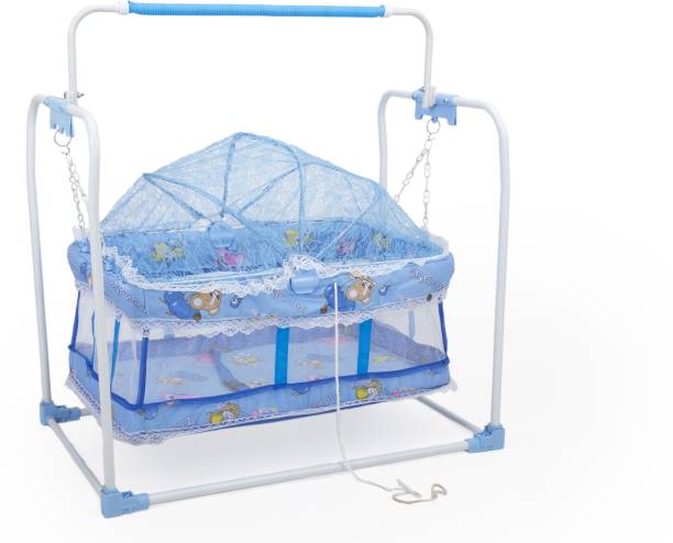 SWINGISH Cradle for new born babySwing Jhula for baby | kids cradle with mosquito net Cot