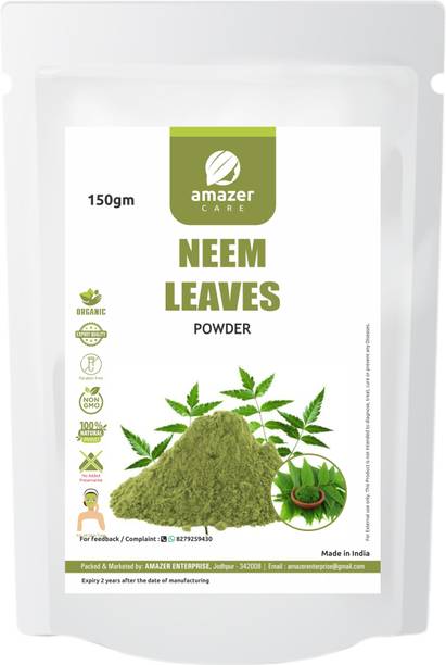 Amazer Care Neem LeafPowder For Face Pack And HairPack,100%Natural