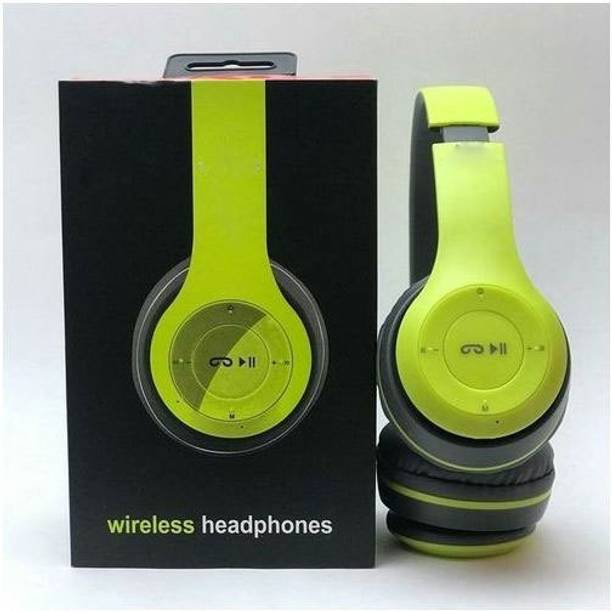 RECTITUDE Wireless Headphones Foldable with Microphone Fm Radio T-F Card AUX Cable Bluetooth & Wired