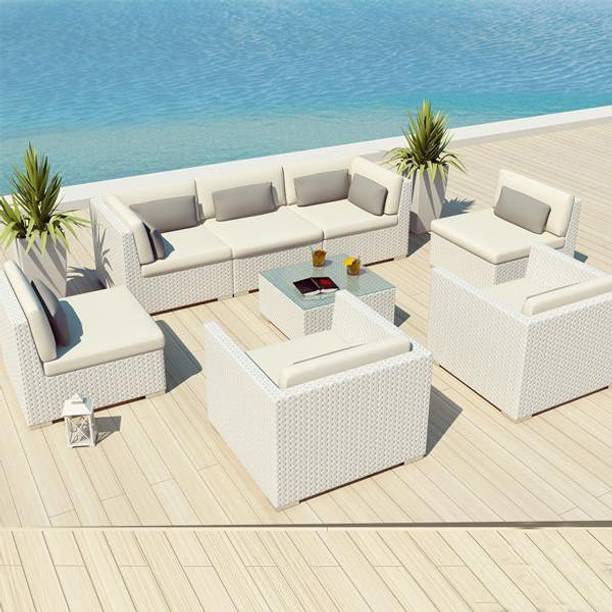 Jiomee Furniture Cane Table & Chair Set