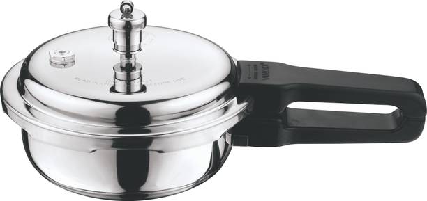 VINOD Platinum Triply - , Mini 2 L Outer Lid Induction Bottom Pressure Cooker & Pressure Pan