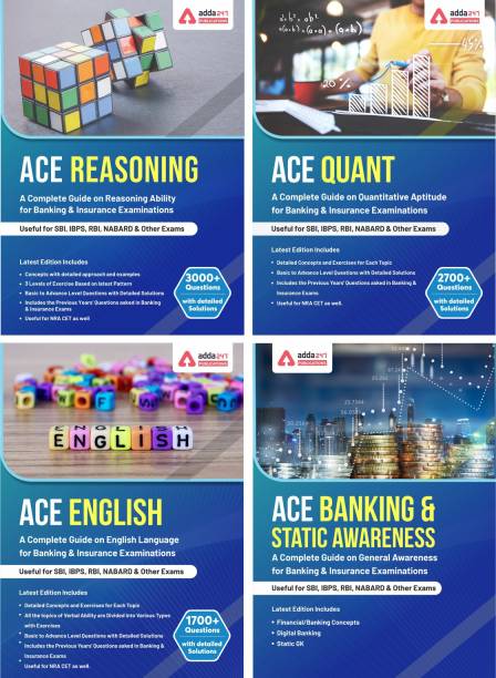 Reasoning/ Quantitative Aptitude/ English/ Banking & Static Awareness (4 Books) Topic-Wise Solved Papers For IBPS/ SBI/ RRB/ RBI Bank Clerk/ PO Prelim & Main Exams