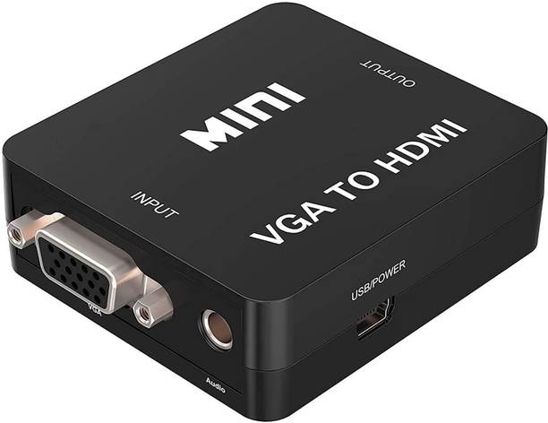 microware  TV-out Cable Mini converter, VGA to HDMI audio video converter box, Supports full HD