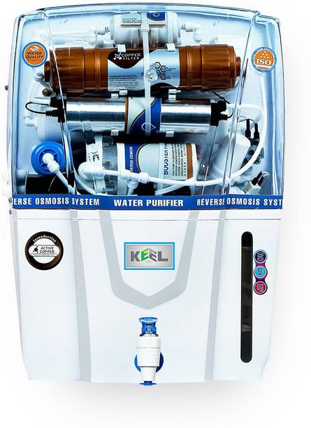 Keel Mineral Ro Copper Audi 12 ltr + Water Filter 12 L RO + UV + UF + TDS Water Purifier