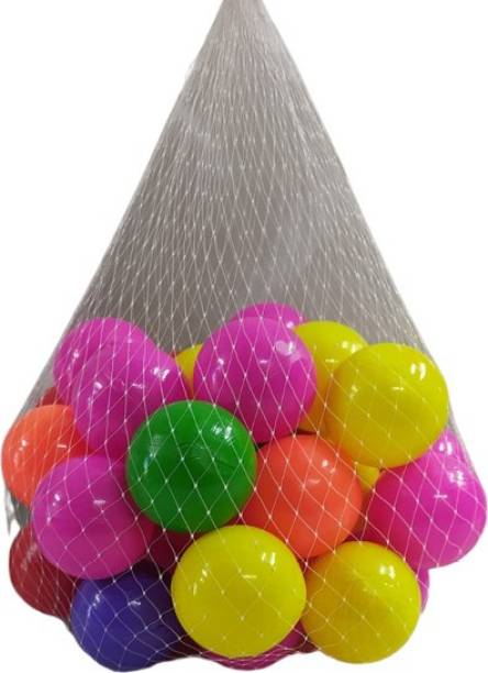 S Mark Plastic Medium Size Ball for Baby/Kids Bathing Ball (Pcs 36 ) (Multicolor) Baseball