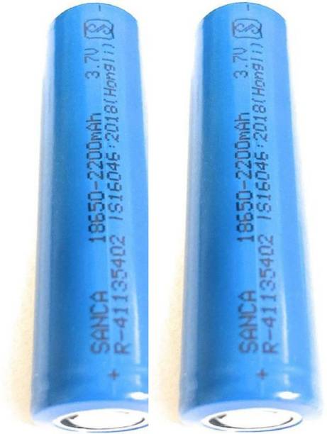 DHRUV-PRO 3.7v 2200mAh Li-Ion 18650 Rechargeable -(Pack of-2)  Battery