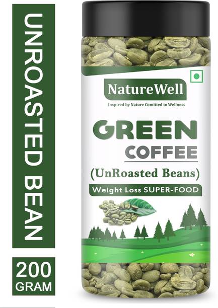Naturewell Green Coffee Beans Unroasted Decaffeinated Arabica Coffee Beans