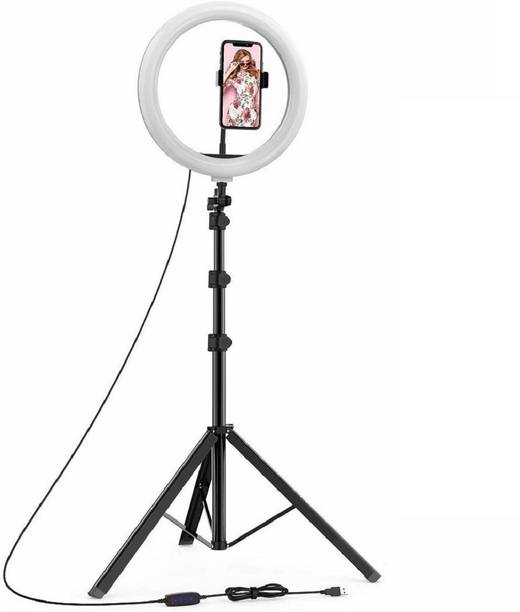 Meraki Wonder LED 12 inch RGB Light with Tripod Stand & Phone Holder Ring Flash