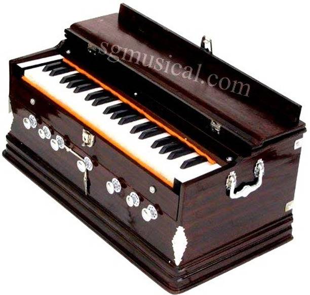 SG MUSICAL Flute 7 Stopper Harmonium, 39 Keys,For Student FSMNH95 3.25 Octave Hand Pumped Harmonium