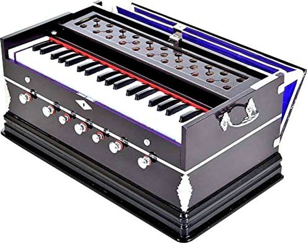 SG MUSICAL Flute 7 Stopper Harmonium, 39 Keys,For Student FSMNH91 3.25 Octave Hand Pumped Harmonium